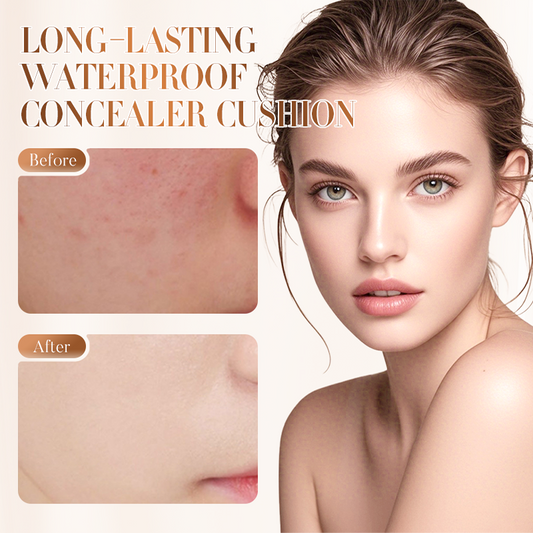 Outdoor Sweat-Proof ☀️! Long-Lasting Waterproof Concealer Cushion – Sweat-Resistant, Long-Hold, Quick Coverage!